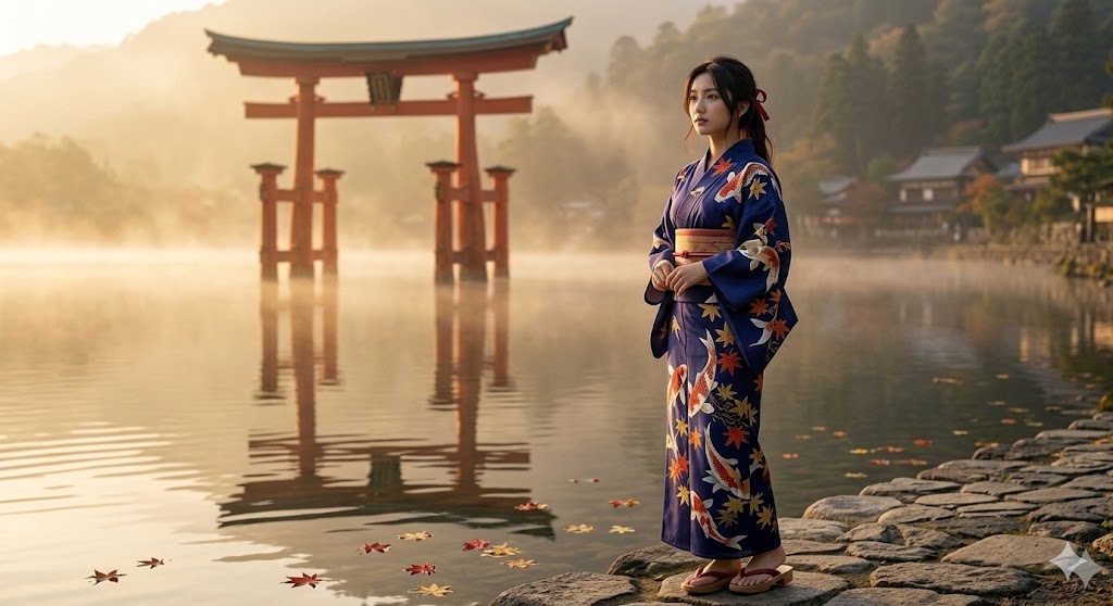 Chihiro inspired indigo yukata - Japanese anime name meaning