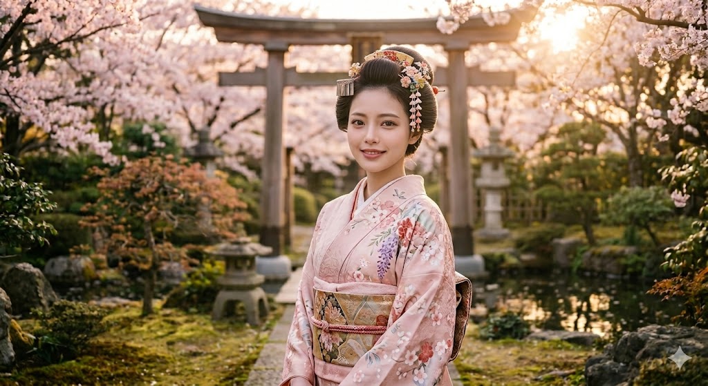 Beautiful Japanese woman in kimono — a guide to basic Japanese words and culture